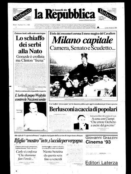 Il lunedì de La repubblica